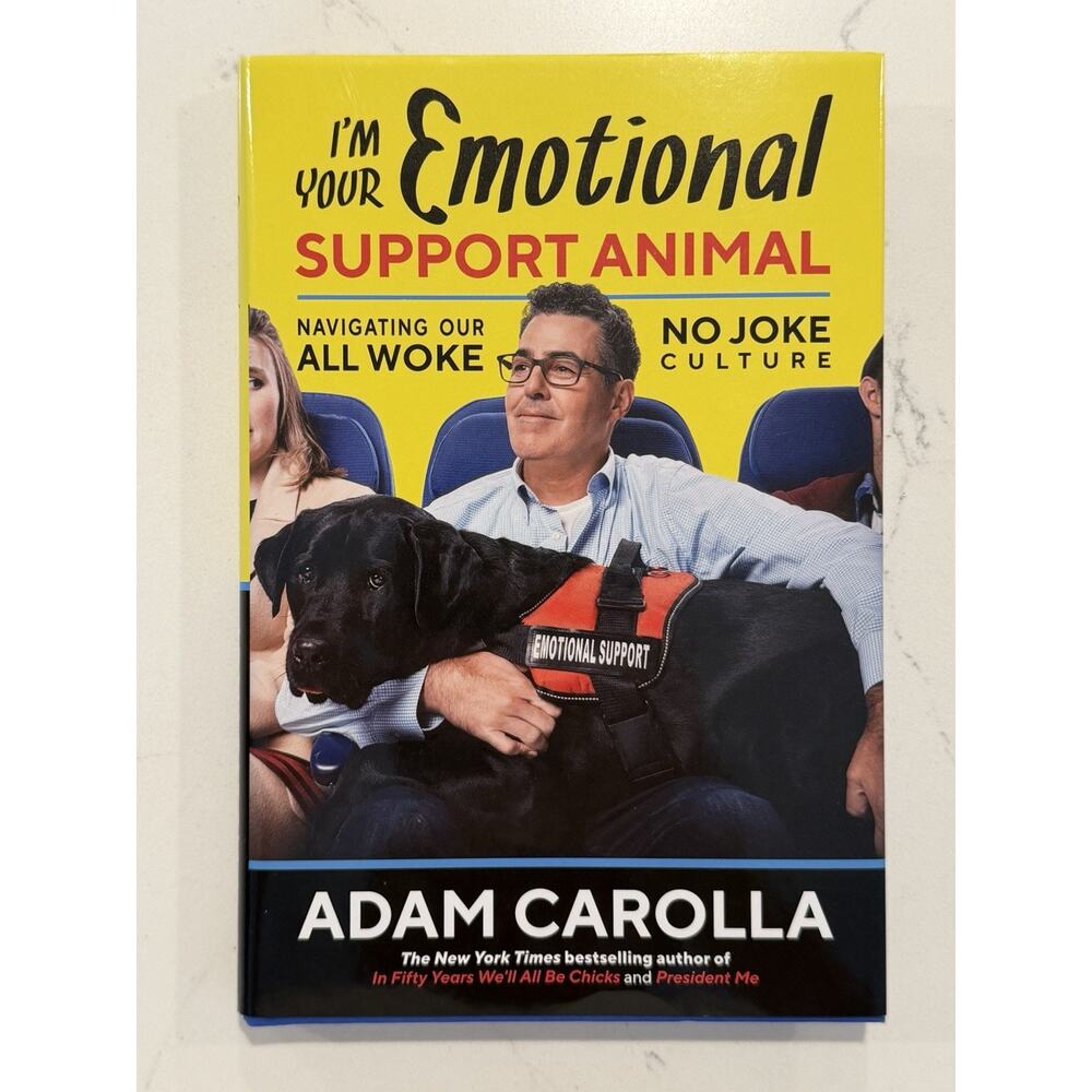 ✍🏻 Adam Carolla Signed: I'm Your Emotional Support Animal w/COA ✍️ Autographed